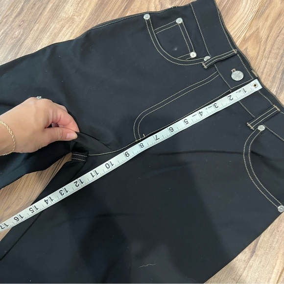 Helmut Lang Bootcut High Rise Cotton Black Pant - Picture 12 of 13